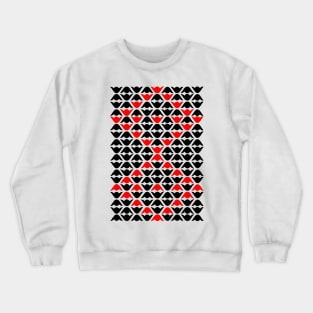 Modern Pattern-Geometry Crewneck Sweatshirt